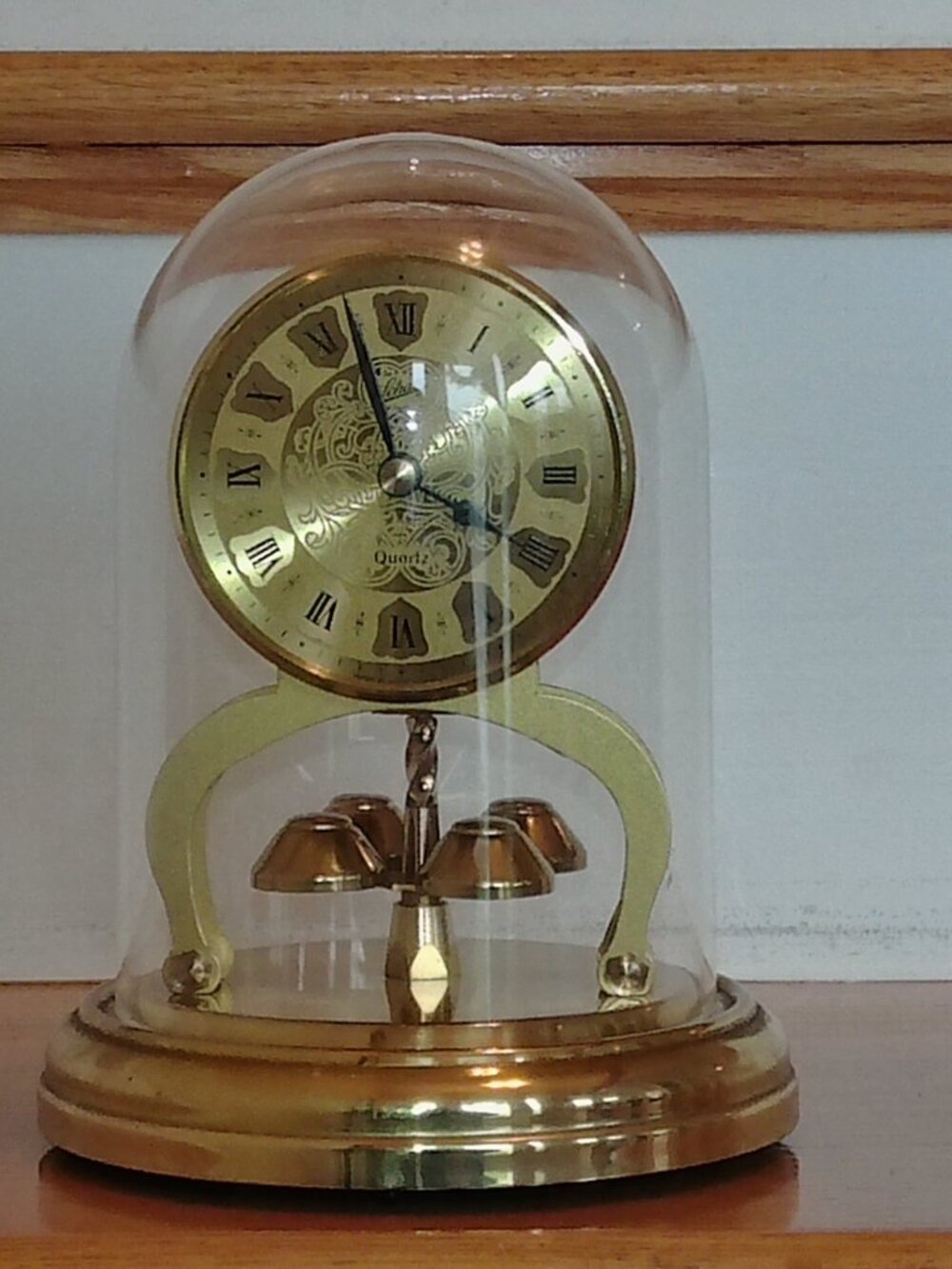 SCHATZ Brass Dome Anniversary Clock GOOD CONDITION!